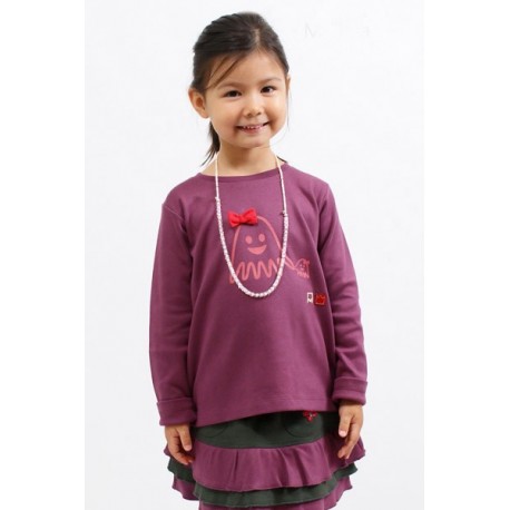 T-shirt LIVIE ras du cou imprimé pieuvre coton bio