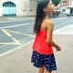 Top JULIE à bretelle croisé dans le dos jersey coton bio