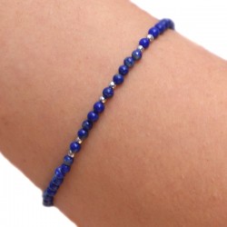 Bracelet Lapis lazuli et pyrite de fer