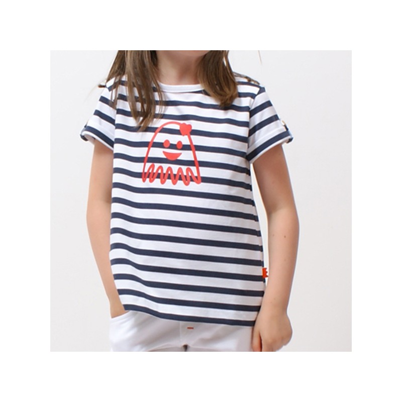 Chemisier Rayé Coton Stretch Aventures Des Toiles - Taille 36 - Manches 3/4 - Occasion Très Bon état