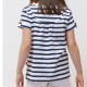 T-shirt EMMA rayure marin imprimé pieuvre fiancée jersey coton bio 
