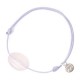 Bracelet cordon bleu Amazonite pendant argent massif