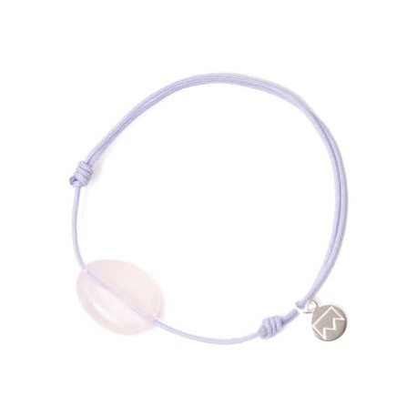 Bracelet cordon bleu Amazonite pendant argent massif