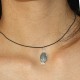 Collier labradorite et cristal de roche