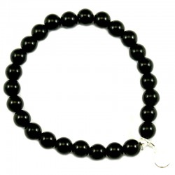 Bracelet tourmaline noire 6mm