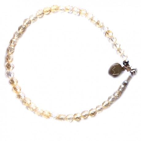 Bracelet citrine facettée