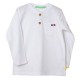 T-shirt BOB manches longues col tunisien coton flamm
