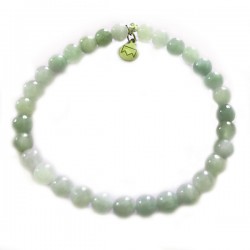 Bracelet jade 5-6mm pierres rondes