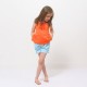 Short NINE impression rayure coton bio 