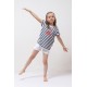 T-shirt EMMA rayure marin imprimé pieuvre fiancée jersey coton bio 