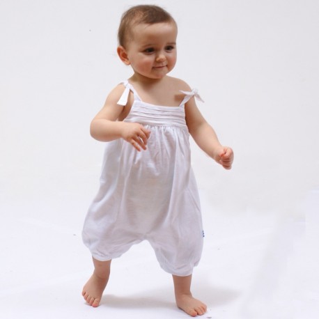 Combinaison bébé uni CHERIE coton bio 