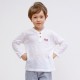 T-shirt BOB manches longues col tunisien coton flammé bio