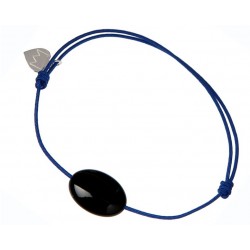 Bracelet cordon bleu Onyx