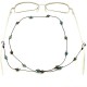 Cordon pour lunettes avec 16 pierres oeil de chats et apatites