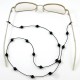 Cordon pour lunettes avec 16 pierres onyx