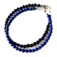 Ensemble 2 bracelets Onyx et lapis lazulis facettés