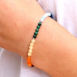 Bracelet 7 pierres couleurs du Chakra